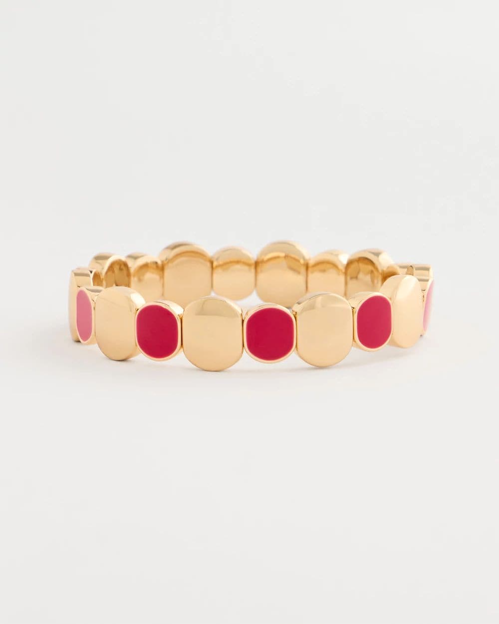 Raspberry Enamel Stretch Bracelet | Chico's